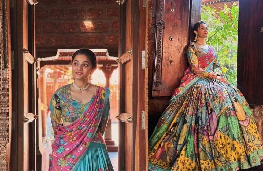 Prerana Kambam visit at Temple