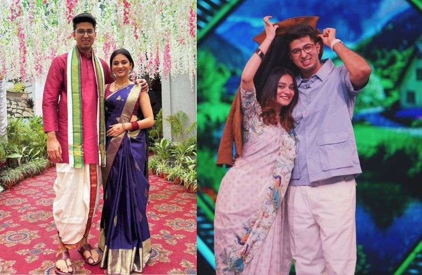 Prerana Kamkam photo pose With her Husband at Event and Television  Show